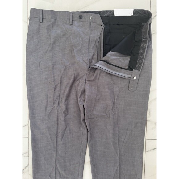 Shaquille O’Neal XLG Gray Plaid Men's Stretch Classic Fit Suit Pants 50W-30L NWT - Picture 7 of 12